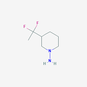3-(1,1-Difluoroethyl)piperidin-1-amine