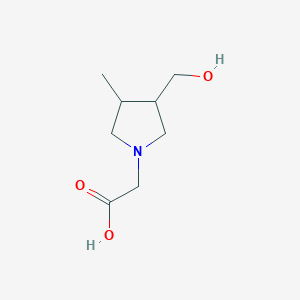 2-(3-(Hydroxymethyl)-4-methylpyrrolidin-1-yl)acetic acid