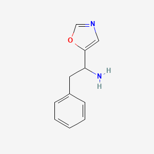 [1-(1,3-Oxazol-5-yl)-2-phenylethyl]amine