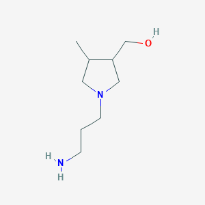 molecular formula C9H20N2O B1481314 (1-(3-Aminopropyl)-4-methylpyrrolidin-3-yl)methanol CAS No. 2098033-00-0