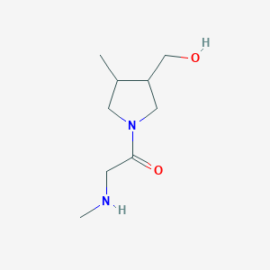 1-(3-(Hydroxymethyl)-4-methylpyrrolidin-1-yl)-2-(methylamino)ethan-1-one