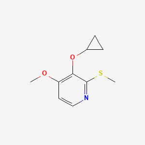 3-Cyclopropoxy-4-methoxy-2-(methylthio)pyridine