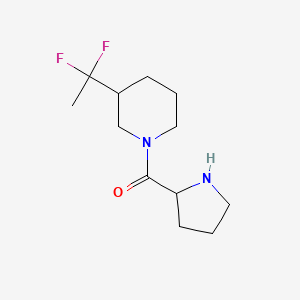 molecular formula C12H20F2N2O B1481317 3-(1,1-Difluoroethyl)-1-prolylpiperidine CAS No. 2097951-34-1