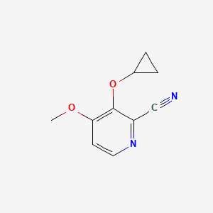 3-Cyclopropoxy-4-methoxypicolinonitrile