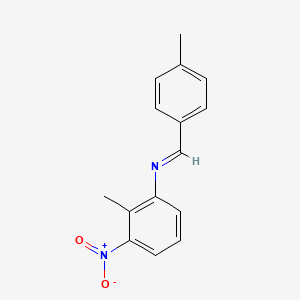 2-methyl-N-[(E)-(4-methylphenyl)methylidene]-3-nitroaniline