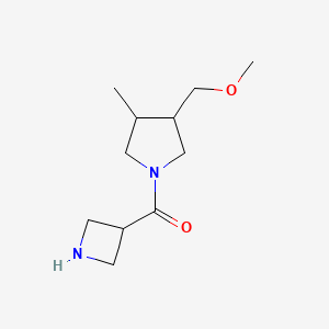 molecular formula C11H20N2O2 B1481325 Azetidin-3-yl(3-(methoxymethyl)-4-methylpyrrolidin-1-yl)methanone CAS No. 2097999-39-6