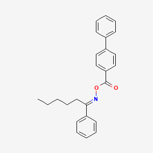 biphenyl-4-yl({[(1E)-1-phenylhexylidene]amino}oxy)methanone