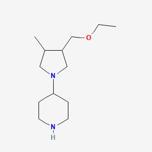 4-(3-(Ethoxymethyl)-4-methylpyrrolidin-1-yl)piperidine