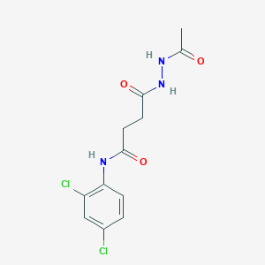 4-(2-acetylhydrazinyl)-N-(2,4-dichlorophenyl)-4-oxobutanamide