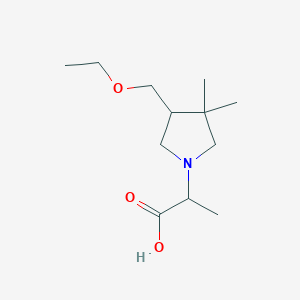 2-(4-(Ethoxymethyl)-3,3-dimethylpyrrolidin-1-yl)propanoic acid