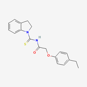 N-(2,3-dihydro-1H-indol-1-ylcarbonothioyl)-2-(4-ethylphenoxy)acetamide