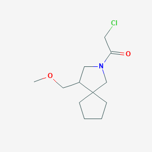 2-Chloro-1-(4-(methoxymethyl)-2-azaspiro[4.4]nonan-2-yl)ethan-1-one