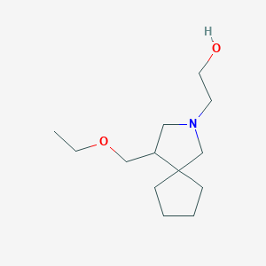 molecular formula C13H25NO2 B1481330 2-(4-(Ethoxymethyl)-2-azaspiro[4.4]nonan-2-yl)ethan-1-ol CAS No. 2098085-41-5
