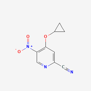 4-Cyclopropoxy-5-nitropicolinonitrile