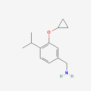 (3-Cyclopropoxy-4-isopropylphenyl)methanamine