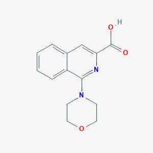 molecular formula C14H14N2O3 B14813329 1-Morpholinoisoquinoline-3-carboxylic acid 