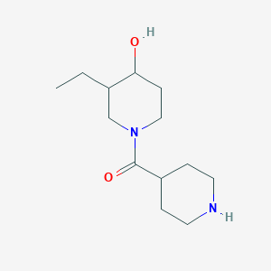 molecular formula C13H24N2O2 B1481333 (3-Ethyl-4-hydroxypiperidin-1-yl)(piperidin-4-yl)methanone CAS No. 2097998-11-1