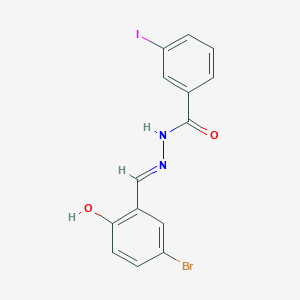 N'-[(E)-(5-bromo-2-hydroxyphenyl)methylidene]-3-iodobenzohydrazide