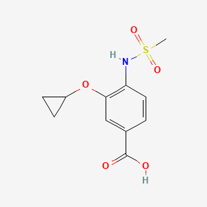 3-Cyclopropoxy-4-(methylsulfonamido)benzoic acid