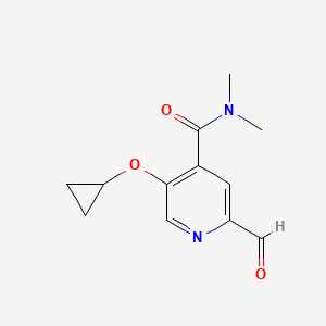 5-Cyclopropoxy-2-formyl-N,N-dimethylisonicotinamide