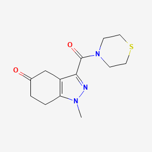 1-methyl-3-(thiomorpholin-4-ylcarbonyl)-1,4,6,7-tetrahydro-5H-indazol-5-one