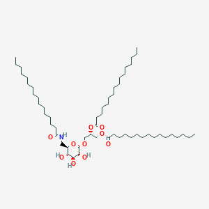 [(2S)-3-[(2S,3R,4S,5S,6R)-6-[(hexadecanoylamino)methyl]-3,4,5-trihydroxyoxan-2-yl]oxy-2-hexadecanoyloxypropyl] hexadecanoate