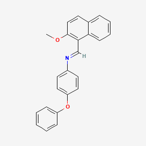 N-[(E)-(2-methoxynaphthalen-1-yl)methylidene]-4-phenoxyaniline