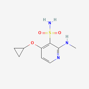 4-Cyclopropoxy-2-(methylamino)pyridine-3-sulfonamide