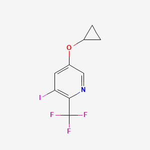 5-Cyclopropoxy-3-iodo-2-(trifluoromethyl)pyridine