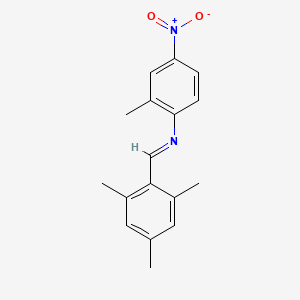 2-methyl-4-nitro-N-[(E)-(2,4,6-trimethylphenyl)methylidene]aniline