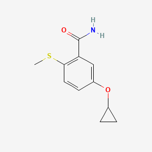 5-Cyclopropoxy-2-(methylthio)benzamide