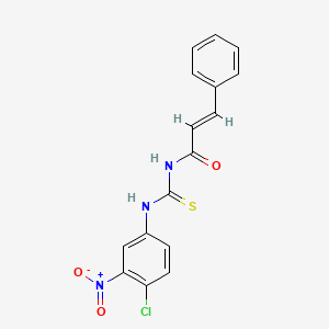 (2E)-N-[(4-chloro-3-nitrophenyl)carbamothioyl]-3-phenylprop-2-enamide