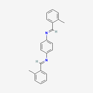 N,N'-bis[(E)-(2-methylphenyl)methylidene]benzene-1,4-diamine