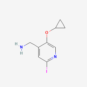 (5-Cyclopropoxy-2-iodopyridin-4-YL)methanamine