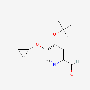 4-Tert-butoxy-5-cyclopropoxypicolinaldehyde