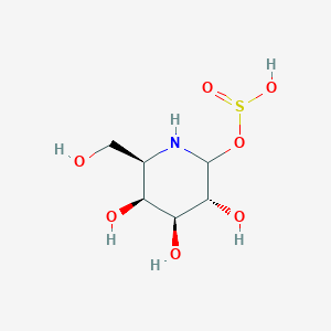 molecular formula C6H13NO7S B14813578 (3R,4S,5S,6R)-3,4,5-Trihydroxy-6-(hydroxymethyl)piperidin-2-yl hydrogen sulfite 