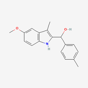 (5-methoxy-3-methyl-1H-indol-2-yl)(4-methylphenyl)methanol