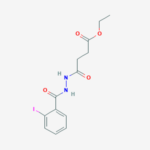 Ethyl 4-(2-(2-iodobenzoyl)hydrazinyl)-4-oxobutanoate