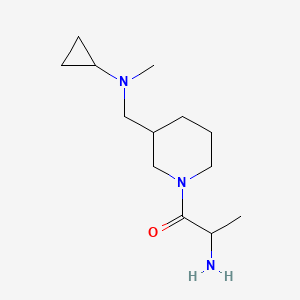 molecular formula C13H25N3O B14813587 2-Amino-1-[3-[[cyclopropyl(methyl)amino]methyl]piperidin-1-yl]propan-1-one 