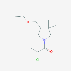 2-Chloro-1-(4-(ethoxymethyl)-3,3-dimethylpyrrolidin-1-yl)propan-1-one