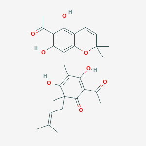 molecular formula C28H32O8 B148136 Isodrummondin D CAS No. 138169-53-6