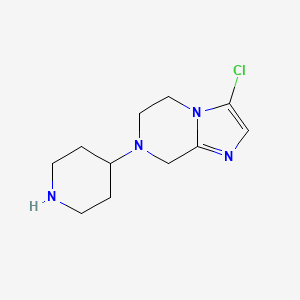 3-Chloro-7-(piperidin-4-yl)-5,6,7,8-tetrahydroimidazo[1,2-a]pyrazine
