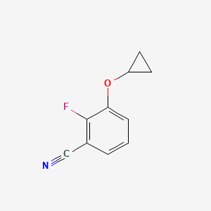 molecular formula C10H8FNO B14813649 3-Cyclopropoxy-2-fluorobenzonitrile 