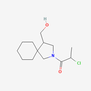 2-Chloro-1-(4-(hydroxymethyl)-2-azaspiro[4.5]decan-2-yl)propan-1-one