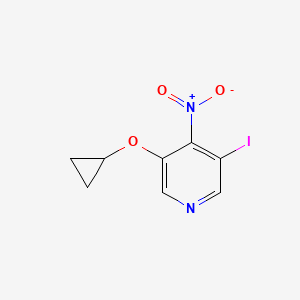 3-Cyclopropoxy-5-iodo-4-nitropyridine