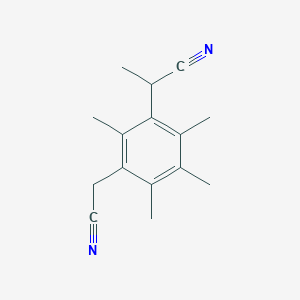 2-[3-(Cyanomethyl)-2,4,5,6-tetramethylphenyl]propanenitrile