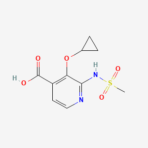 3-Cyclopropoxy-2-(methylsulfonamido)isonicotinic acid