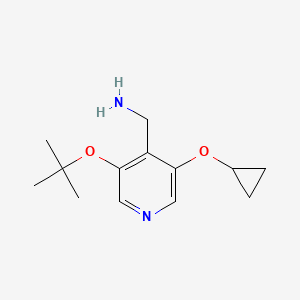 (3-Tert-butoxy-5-cyclopropoxypyridin-4-YL)methanamine