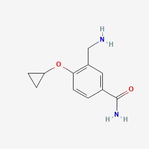 3-(Aminomethyl)-4-cyclopropoxybenzamide