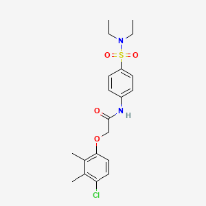 molecular formula C20H25ClN2O4S B14813710 2-(4-chloro-2,3-dimethylphenoxy)-N-[4-(diethylsulfamoyl)phenyl]acetamide 